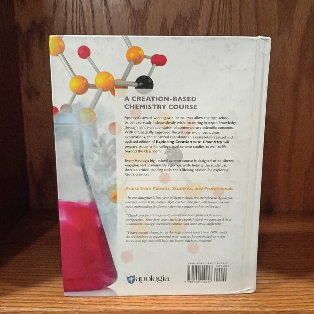 Both Apologia Exploring Creation with Chemistry 3rd Edition Textbook, Solutions